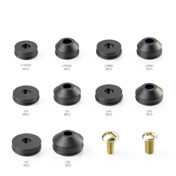 Ullnosoo Faucet Washer Kit Durable Rubber Brass Screws-2