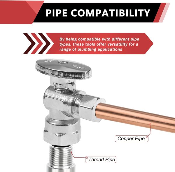 EFIELD Angle Stop Valve Brass Chrome Plumbing Fixture-3