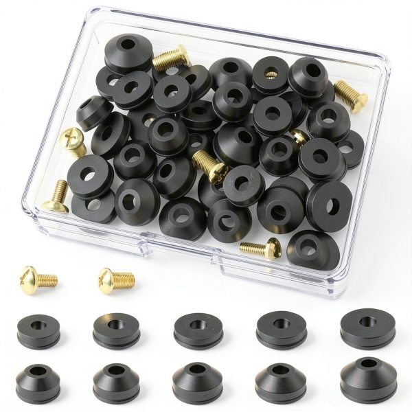 Ullnosoo Faucet Washer Kit Durable Rubber Brass Screws-0