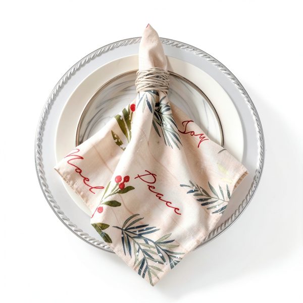 Elrene Christmas Napkins Holiday Tree Fabric Set of 4-2