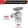 EFIELD Angle Stop Valve Brass Chrome Plumbing Fixture-1