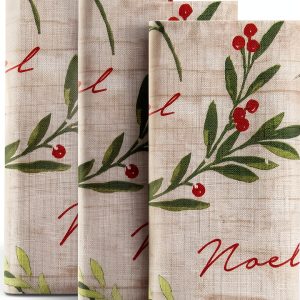 Elrene Christmas Napkins Holiday Tree Fabric Set of 4-0