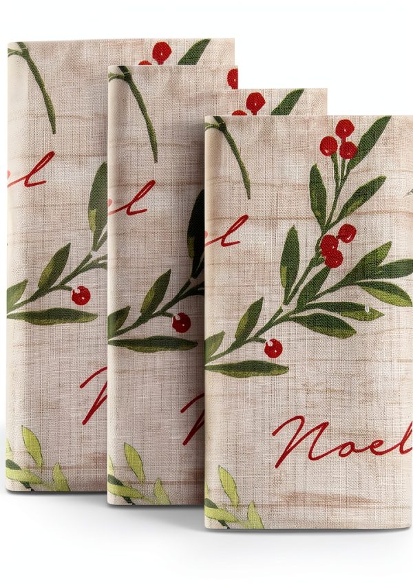 Elrene Christmas Napkins Holiday Tree Fabric Set of 4-0