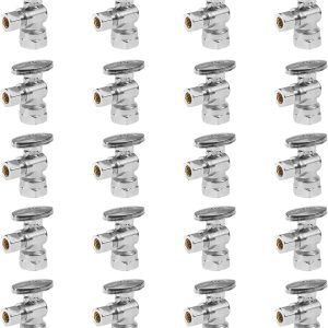 EFIELD Angle Stop Valve Brass Chrome Plumbing Fixture-0
