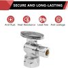 EFIELD Angle Stop Valve Brass Chrome Plumbing Fixture-4