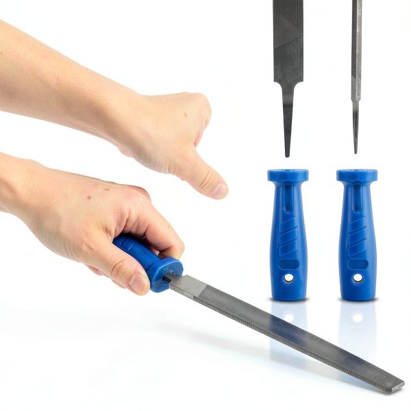 Neiko Metal File and Rasp Set 12-Piece Hand Files with PVC Handles-3
