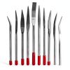 YAKAMOZ Curved Mini Diamond Needle File Set 10pcs – Stainless Steel-3
