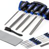 Pacmann 32‑piece metal file set with Diamond Needle Files and Wood-7