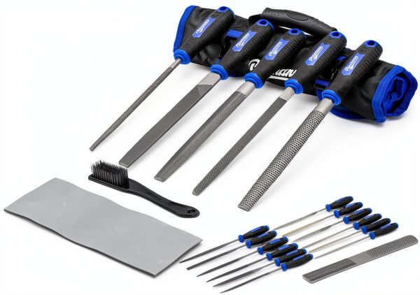 Pacmann 32‑piece metal file set with Diamond Needle Files and Wood-7