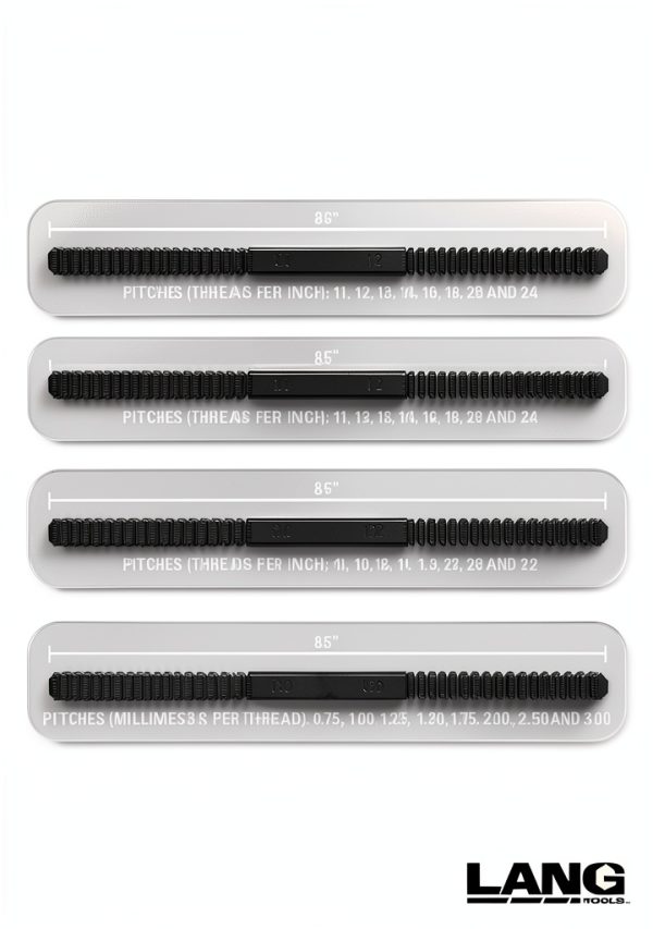 Thread Restorer File Set 2573 3-Piece by Lang Tools Black Metal Files-4