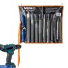 Neiko Metal File and Rasp Set 12-Piece Hand Files with PVC Handles-4