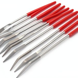 YAKAMOZ Curved Mini Diamond Needle File Set 10pcs – Stainless Steel-0