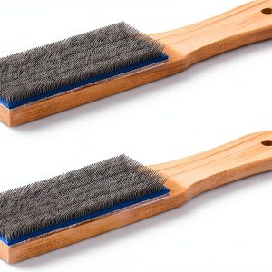 Steel File Card Brush 2-Piece Set by Chumia 8'' Hand File Cleaner-0