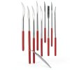 YAKAMOZ Curved Mini Diamond Needle File Set 10pcs – Stainless Steel-6
