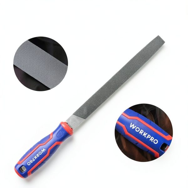 WORKPRO Metal File Set 3‑Piece 8‑Inch High Carbon Steel Hand Files-3