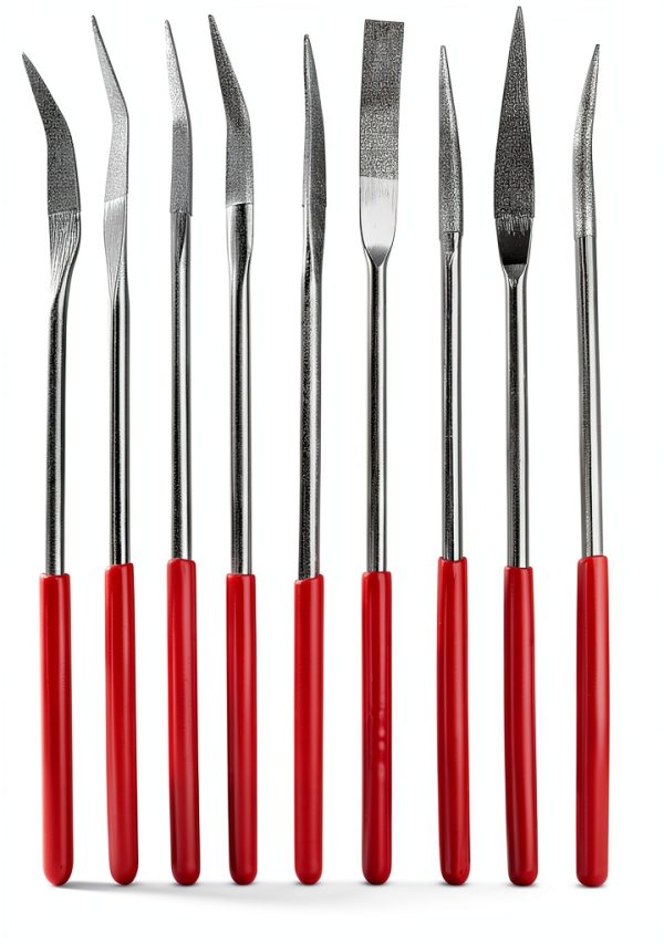 YAKAMOZ Curved Mini Diamond Needle File Set 10pcs – Stainless Steel-1