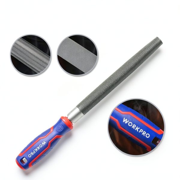 WORKPRO Metal File Set 3‑Piece 8‑Inch High Carbon Steel Hand Files-4