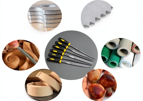 Mini Hand Files, 6pcs, Total 6.3in, Strength Alloy Steel Needle File Set, Small Metal File Tools for Detailed Tasks, Includes Round, Bi-Half Round, Flat, Square, Flat Warding, Triangular-4