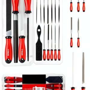 Metal File Set 17-Piece T12 Drop Forged Alloy Steel Hand Files SHALL-0