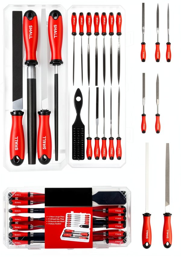 Metal File Set 17-Piece T12 Drop Forged Alloy Steel Hand Files SHALL-0