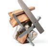 Metal Hand File by Uaorexplo – 8in Carbon Steel with Rubber‑Wood Grip-3
