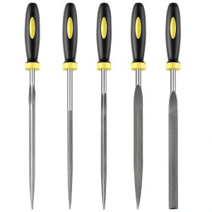 Metal Needle File Set 5pcs Premium Hand Files by XEKIGU Hardened Alloy-0