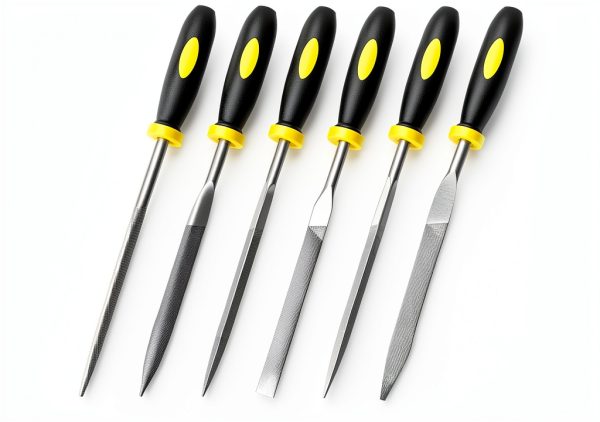 Mini Hand Files, 6pcs, Total 6.3in, Strength Alloy Steel Needle File Set, Small Metal File Tools for Detailed Tasks, Includes Round, Bi-Half Round, Flat, Square, Flat Warding, Triangular-0