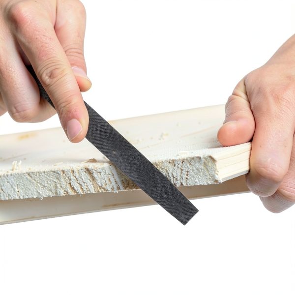 6-inch Flat Medium Cut File XAQISHIRE Double Cut Teeth Carbon Steel-7