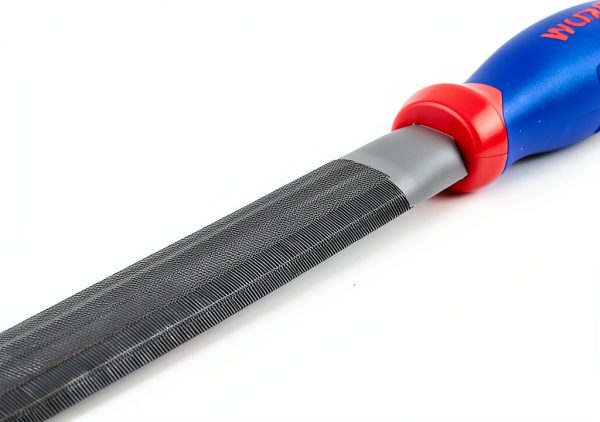 Half Round File WORKPRO W051003 8in Steel File with Anti‑Slip Grip-0