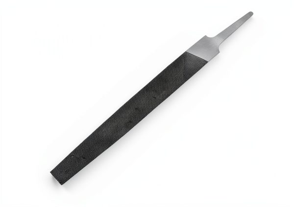 6-inch Flat Medium Cut File XAQISHIRE Double Cut Teeth Carbon Steel-1
