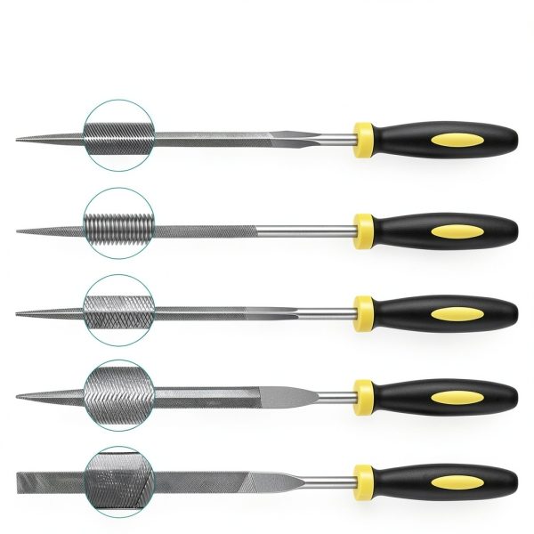 Metal Needle File Set 5pcs Premium Hand Files by XEKIGU Hardened Alloy-1