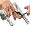 Mini Hand Files, 6pcs, Total 6.3in, Strength Alloy Steel Needle File Set, Small Metal File Tools for Detailed Tasks, Includes Round, Bi-Half Round, Flat, Square, Flat Warding, Triangular-6