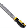 Metal Hand File by Uaorexplo – 8in Carbon Steel with Rubber‑Wood Grip-5