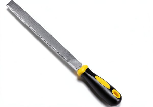 Metal Hand File by Uaorexplo – 8in Carbon Steel with Rubber‑Wood Grip-5