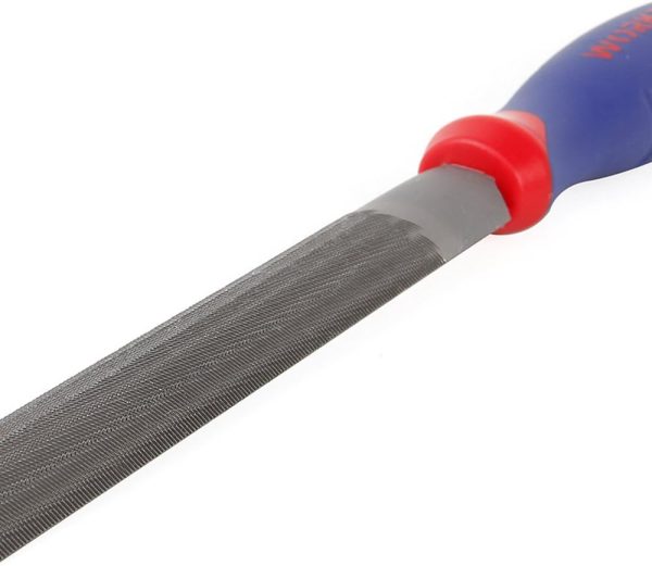 Half Round File WORKPRO W051003 8in Steel File with Anti‑Slip Grip-1