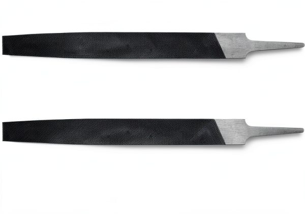 6-inch Flat Medium Cut File XAQISHIRE Double Cut Teeth Carbon Steel-4