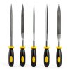Mini Hand Files, 6pcs, Total 6.3in, Strength Alloy Steel Needle File Set, Small Metal File Tools for Detailed Tasks, Includes Round, Bi-Half Round, Flat, Square, Flat Warding, Triangular-1