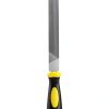Metal Hand File by Uaorexplo – 8in Carbon Steel with Rubber‑Wood Grip-1
