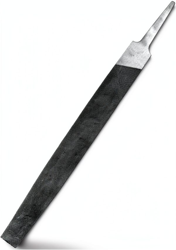 6-inch Flat Medium Cut File XAQISHIRE Double Cut Teeth Carbon Steel-0